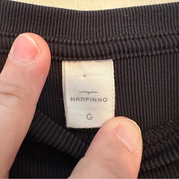 Marfinno Black Embellished Metallic Butterfly Bling Tee Size L - Picture 3 of 7